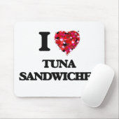 Liebe I Thunfisch-Sandwiche Mousepad (Mit Mouse)