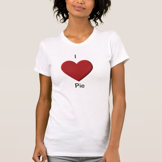 Liebe I Torten-T-Shirt T-Shirt (Vorderseite)