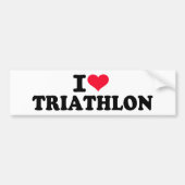 Liebe I Triathlon Autoaufkleber (Vorne)