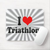 Liebe I Triathlons Mousepad (Mit Mouse)