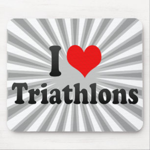 Liebe I Triathlons Mousepad