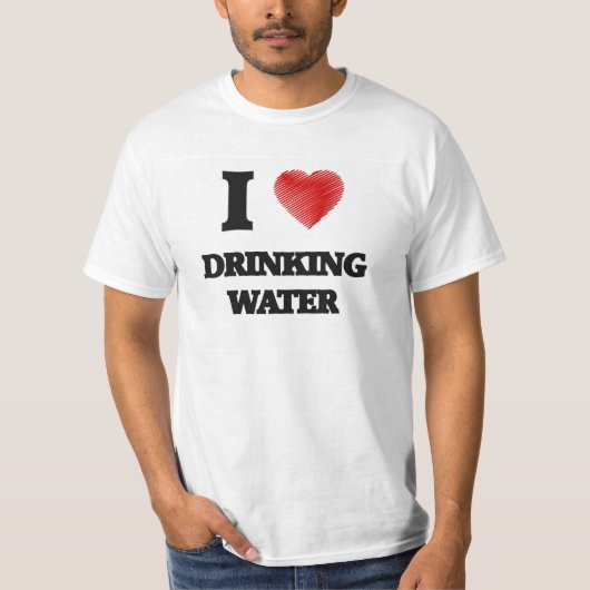 Liebe I Trinkwasser T-Shirt (Vorderseite)