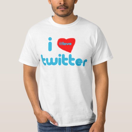 Liebe I Twitter T-Shirt (Vorderseite)