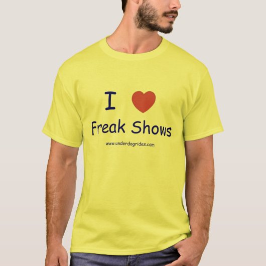 Liebe I ungewöhnliche Shows T-Shirt (Vorderseite)