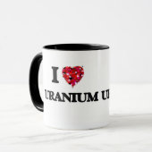 Liebe I Uran Tasse (Vorderseite Links)
