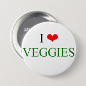 Liebe I Veggies Button (Vorne & Hinten)