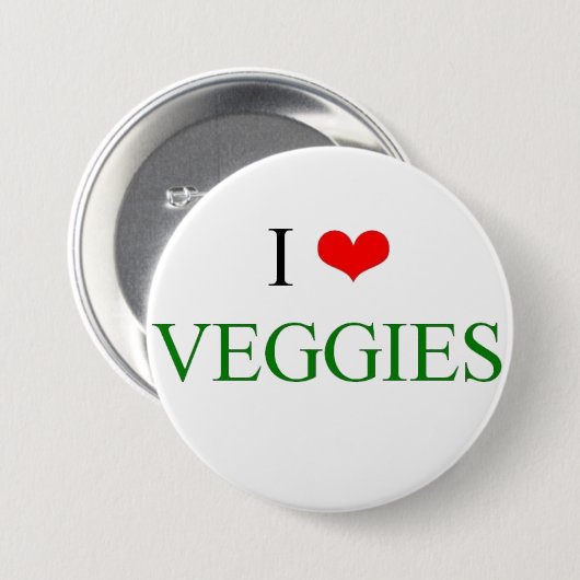 Liebe I Veggies Button (Vorne & Hinten)