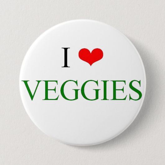 Liebe I Veggies Button (Vorderseite)