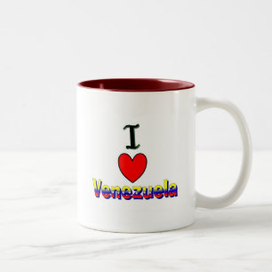Liebe I Venezuela-Tasse Zweifarbige Tasse