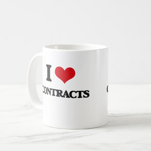 Liebe I Verträge Kaffeetasse (Vorderseite Links)