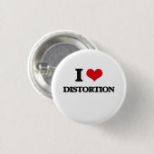 Liebe I Verzerrung Button (Vorne & Hinten)