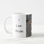 Liebe I Vizslas Klassiker-Tasse Kaffeetasse (Links)