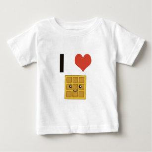 Liebe I Waffeln Baby T-shirt