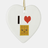 Liebe I Waffeln Keramikornament (Rechts)