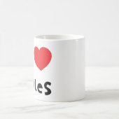Liebe I Wales-Tasse Kaffeetasse (Mittel)