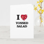 Liebe I warf Salat Karte (Gelbe Blume)