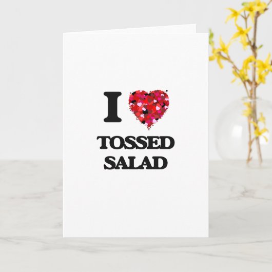 Liebe I warf Salat Karte (Gelbe Blume)