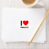 Liebe I wasserdicht Adressaufkleber (Insitu)