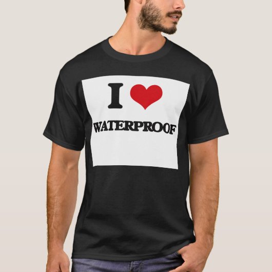 Liebe I wasserdicht T-Shirt (Vorderseite)