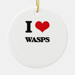 Liebe I Wespen Keramik Ornament