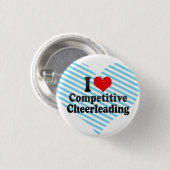 Liebe I wettbewerbsfähiges Cheerleading Button (Vorne & Hinten)
