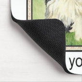 Liebe I yorkies Mousepad (Ecke)