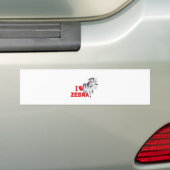 Liebe I Zebra Autoaufkleber (Auf Auto)