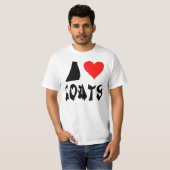 Liebe I Ziegen T-Shirt (Vorne ganz)