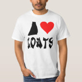 Liebe I Ziegen T-Shirt (Vorderseite)