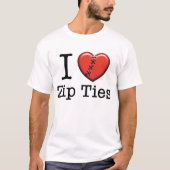 Liebe I ZipKrawatten-T - Shirt (Vorderseite)