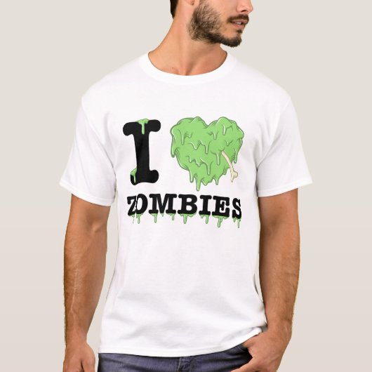 Liebe I Zombies T-Shirt (Vorderseite)
