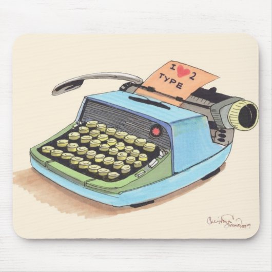 Liebe I zu schreiben! Mousepad (Vorne)