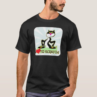 Liebe I zu verkratzen T-Shirt