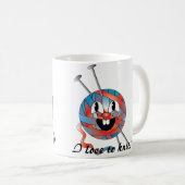 Liebe I zum Strickkaffee-Teebecher Kaffeetasse (VorderseiteRechts)