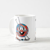 Liebe I zum Strickkaffee-Teebecher Kaffeetasse (Vorderseite Links)