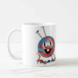 Liebe I zum Strickkaffee-Teebecher Kaffeetasse