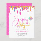 Liebe Ice Creme Baby Girl Shower (Vorne/Hinten)