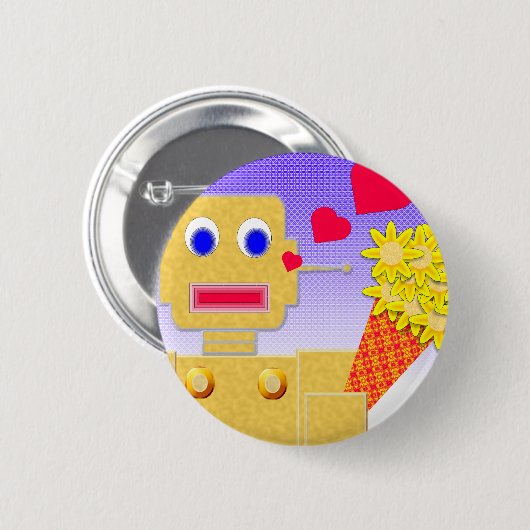 Liebe, ich bin ein Bot Button (Vorne & Hinten)