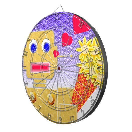 Liebe, ich bin ein Bot Dartscheibe (Vorderseite rechts)