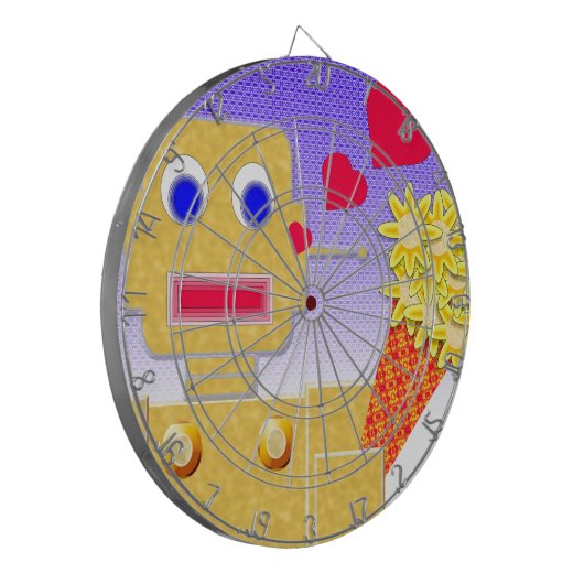 Liebe, ich bin ein Bot Dartscheibe (Vorderseite Links)