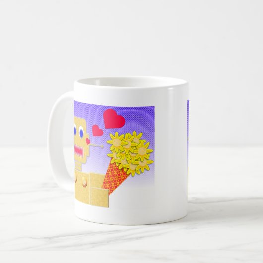 Liebe, ich bin ein Bot Kaffeetasse (Vorderseite Links)