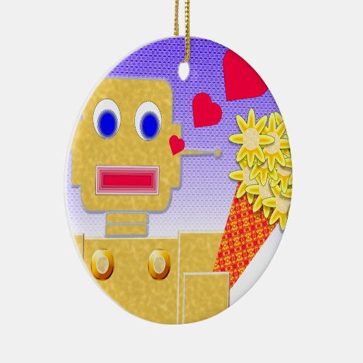 Liebe, ich bin ein Bot Keramikornament (Rechts)