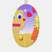 Liebe, ich bin ein Bot Keramikornament (Links)