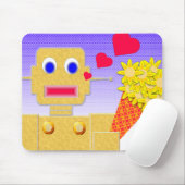 Liebe, ich bin ein Bot Mousepad (Mit Mouse)