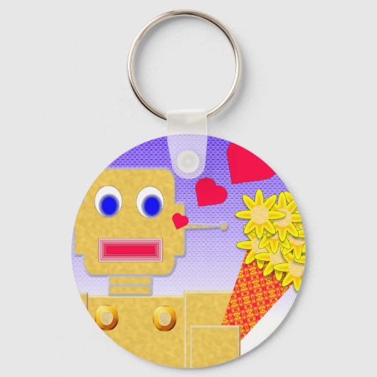 Liebe, ich bin ein Bot Schlüsselanhänger (Vorderseite)