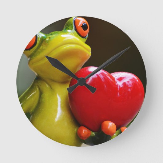 Liebe....Ich bin Lonley Runde Wanduhr (Vorderseite)