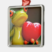 Liebe....Ich bin Lonley Silbernes Ornament (Links)