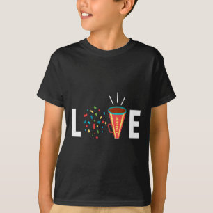 Liebe ich Cheerleading Cheerleader Mädchen Turnen T-Shirt