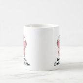 Liebe Ich esse kein Schweinedesign Kaffeetasse (Mittel)