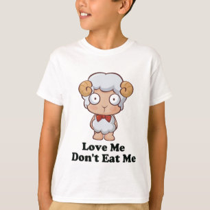 Liebe Ich esse mir kein Schafdesign T-Shirt